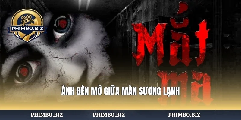 Ánh đèn mờ giữa màn sương lạnh