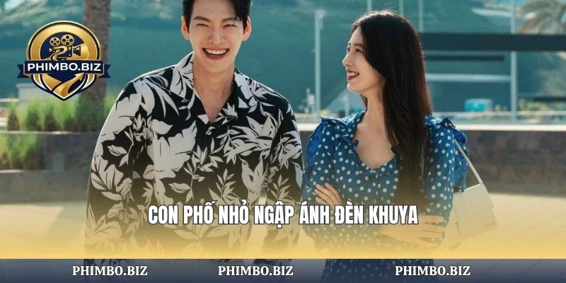 Con phố nhỏ ngập ánh đèn khuya