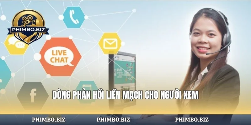 Dòng phản hồi liền mạch cho người xem
