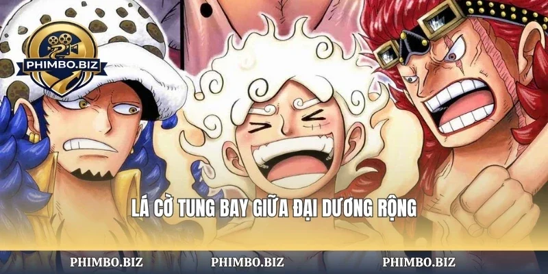 Lá cờ tung bay giữa đại dương rộng